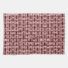 Linge De Cuisine Motif rose bordeaux Abstrait simple