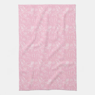 Linge De Cuisine Motif rose de plage