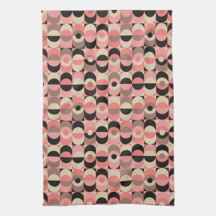 Linge De Cuisine Motif rose moderne de la moitié du siècle