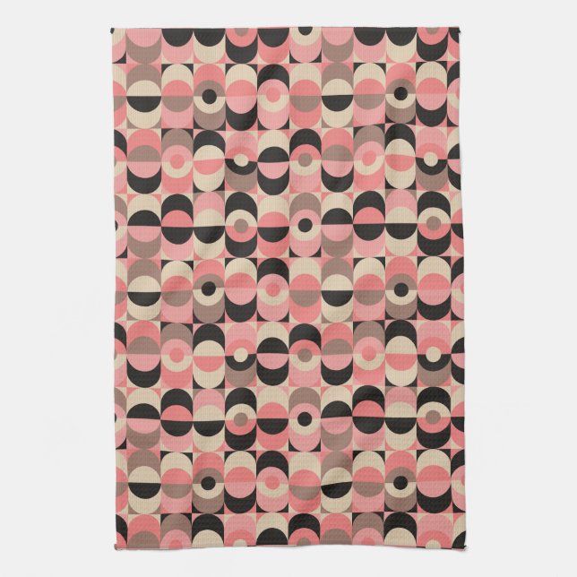 Linge De Cuisine Motif rose moderne de la moitié du siècle (Vertical)