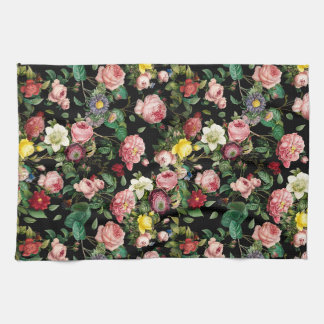 Linge De Cuisine Motif rose rose et rouge