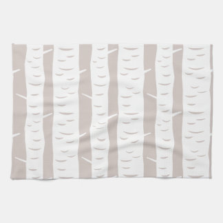 Linge De Cuisine Motif Rustic Birch Tree
