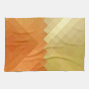 Linge De Cuisine Motif sans couture jaune et orange Chevron