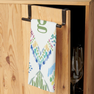 Linge De Cuisine Motif sans fil Ikat Floral
