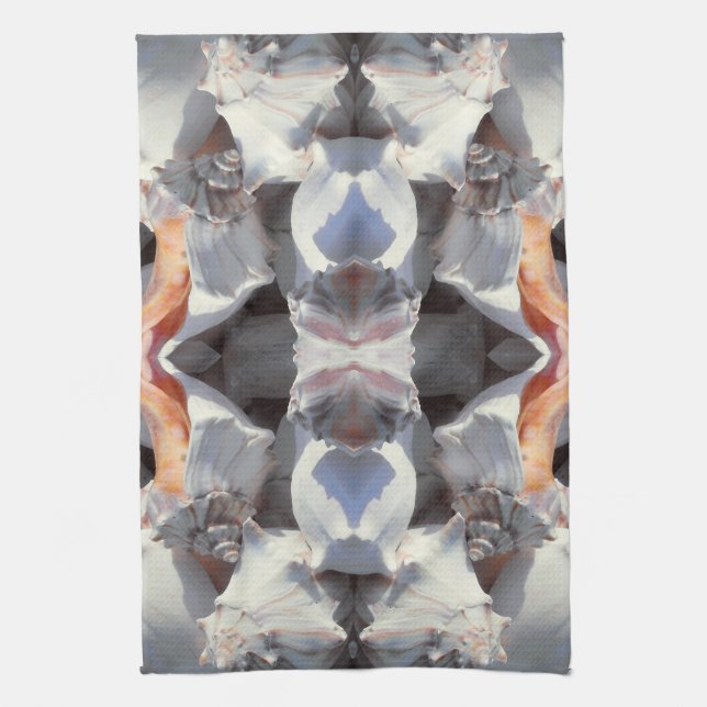 Linge De Cuisine Motif Sea Shells (Vertical)