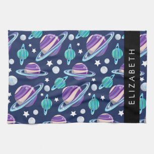 Linge De Cuisine Motif spatial, Planètes, Étoiles, Galaxie, Votre n