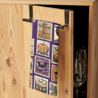 Linge De Cuisine Motif timbre vintage Halloween épouvantable