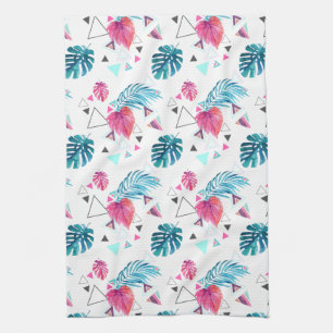 Linge De Cuisine Motif tropical de triangle de feuille