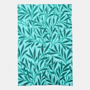 Linge De Cuisine Motif, turquoise et Aqua de saule de William