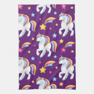 Linge De Cuisine Motif Unicorn Magique Cheval mignon