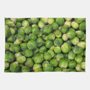 Linge De Cuisine motif végétal vert de Bruxelles