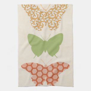 Linge De Cuisine Motifs papillons décoratifs sur Arrière - plan crè