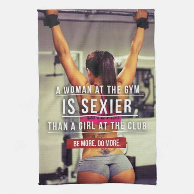 Linge De Cuisine Motivation de l'entraînement de gym pour femmes (Vertical)