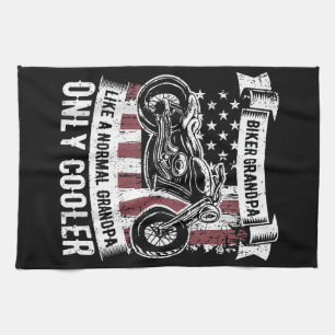 Linge De Cuisine Moto Grand-père vélo Moto Amateurs de moto R