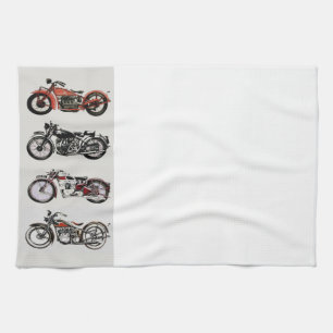 Linge De Cuisine MOTOCYCLES vintages