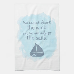 Linge De Cuisine Mots de citation nautique de bateau à voile de