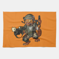 Moyenne Sci-fi Marine Ginger Chat Tir Gun Dessin