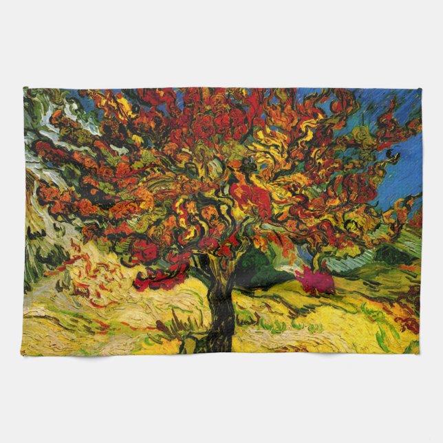 Linge De Cuisine Mulberry Tree Van Gogh Art (Horizontal)