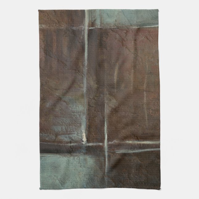 Linge De Cuisine Mur en brique rouge et gris (Vertical)