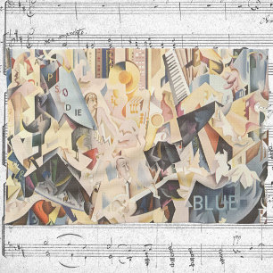 Linge De Cuisine Musique vintage, Jazz Art Déco, Rhapsody en Bleu