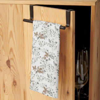 Linge De Cuisine Muted Poinsettas Kitchen Towel
