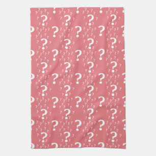 Linge De Cuisine Mystère question marque énigme puzzle corail