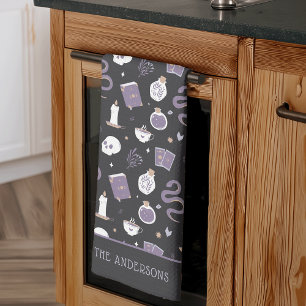 Linge De Cuisine Mystic Boho Crystal Halloween Motif Personnalisé