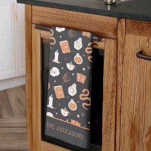 Linge De Cuisine Mystic Boho Crystal Halloween Motif Personnalisé