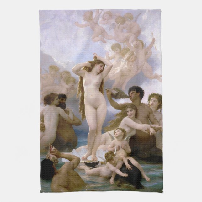 Linge De Cuisine Naissance de Vénus de William-Adolphe Bouguereau (Vertical)