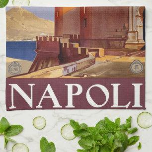 Linge De Cuisine Napoli, Italie, Castel Nuovo Castle Vintage voyage