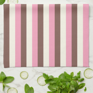 Linge De Cuisine Napolitain Crème glacée Motif vertical de bande