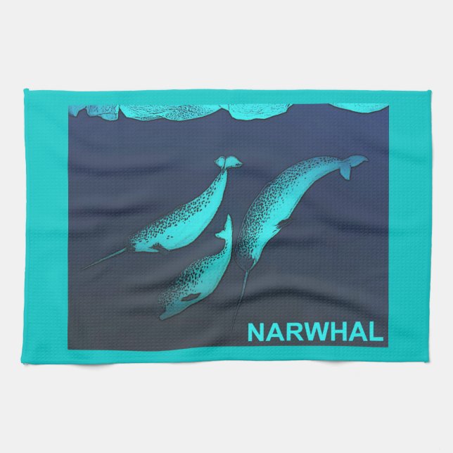 Linge De Cuisine Narwhal (Horizontal)