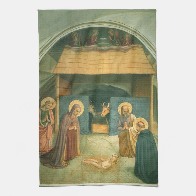 Linge De Cuisine Nativité par Fra Angelico (Vertical)