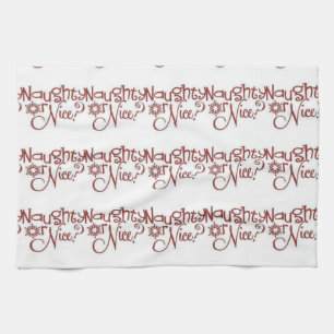 LINGE DE CUISINE **NAUGHTNIC** CHRISTMAS KITCHEN TOWEL SPARKLE