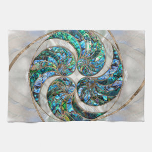 Linge De Cuisine Nautilus Shell - Abalone et Pearl