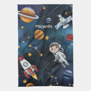 Linge De Cuisine Navette d'astronaute spatiale personnalisée