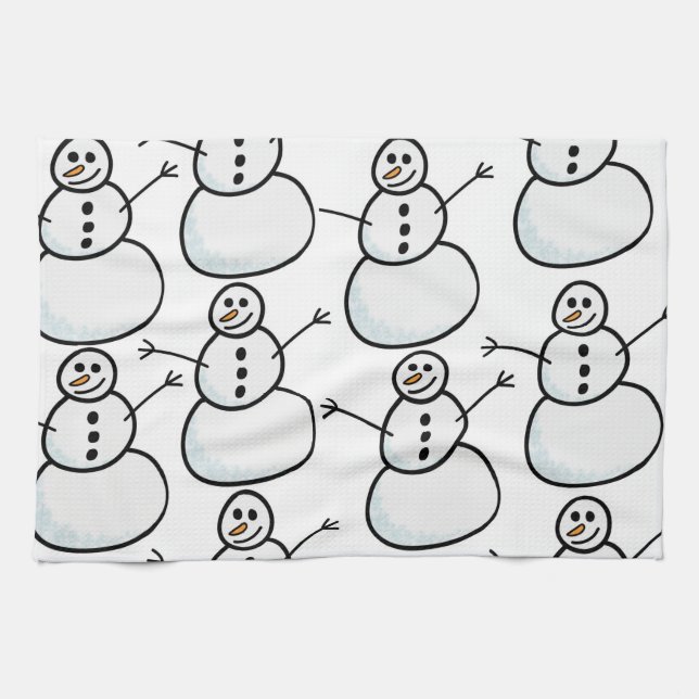 Linge De Cuisine Neige (Horizontal)