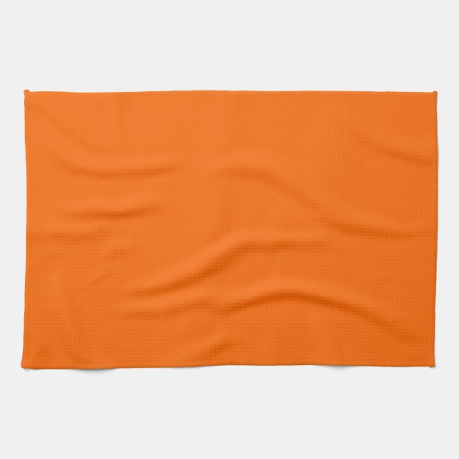 Linge De Cuisine néon orange-blanc (Horizontal)