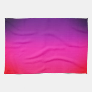 Linge De Cuisine Neon Purple et pink ombre design abstrait