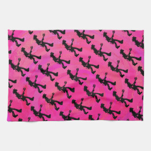 Linge De Cuisine New York Boogie Nights Guitare Hot Pink