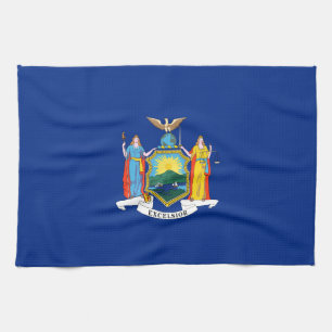 Linge De Cuisine New York : The Empire State, Home Big Apple Flag