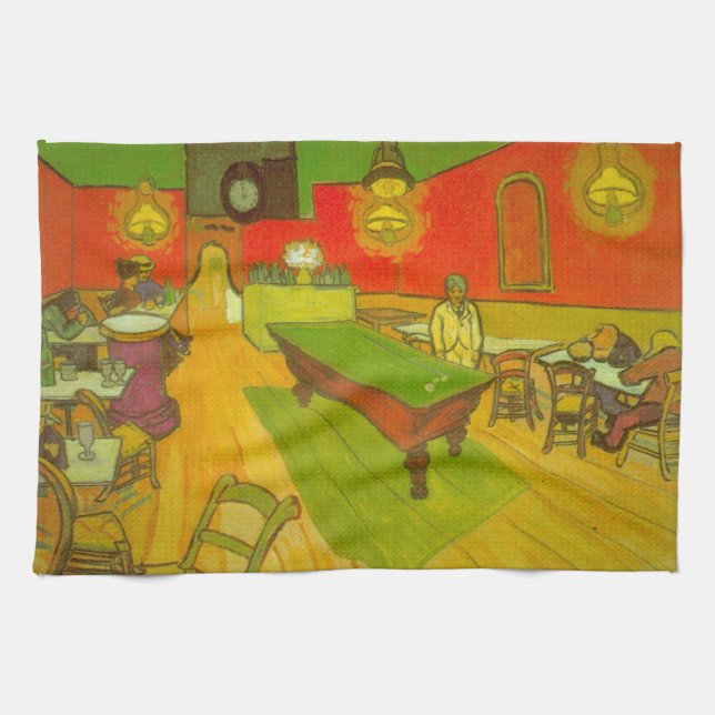 Linge De Cuisine Night Cafe par Vincent van Gogh (Horizontal)