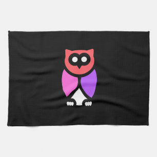 Linge De Cuisine Night Owl, Beau rose & rouge, Pop Art Abstrait