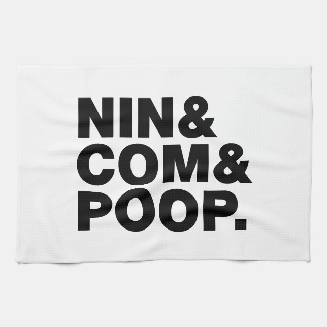 LINGE DE CUISINE NIN & COM & POOP. (Horizontal)