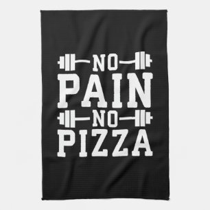 Linge De Cuisine No Pain, No Pizza - Carbes - Amusant Entraînement 