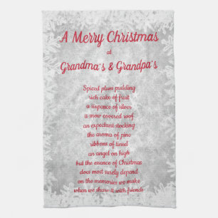Linge De Cuisine Noël chez Grandma's & Grandpa's Kitchen Towels
