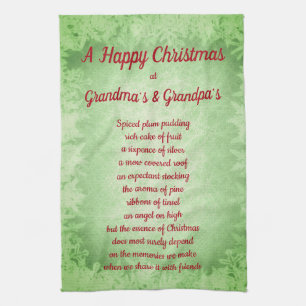 Linge De Cuisine Noël chez Grandma's & Grandpa's Kitchen Towels
