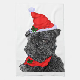 Linge De Cuisine Noël d'Affenpinscher
