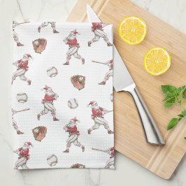 Linge De Cuisine Noël de Baseball Père Noël