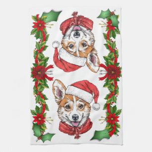 Linge De Cuisine Noël de Corgi